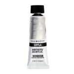 DALER ROWNEY CRYLA ARTISTS ACRYLIC PAINT 75ML [SERIES B] METALLIC WHITE [IMIT]