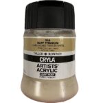 DALER ROWNEY CRYLA ARTISTS ACRYLIC PAINT 250ML [SERIES A] BUFF TITANIUM