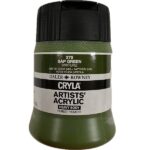 DALER ROWNEY CRYLA ARTISTS ACRYLIC PAINT 250ML [SERIES A] SAP GREEN
