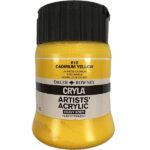 DALER ROWNEY CRYLA ARTISTS ACRYLIC PAINT 250ML [SERIES C] CADMIUM YELLOW