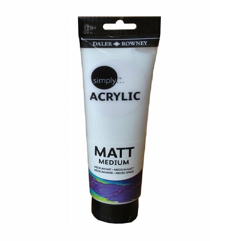126250002.jpg 250ML DALER ROWNEY SIMPLY ACRYLIC MATT MEDIUM - Image 1