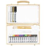 DALER ROWNEY SIMPLY ACRYLIC PAINT WOODEN BOX SET 26PCS - Image 2