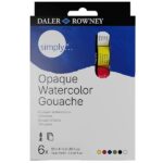 DALER ROWNEY SIMPLY GOUACHE PAINT SET 6X12ML