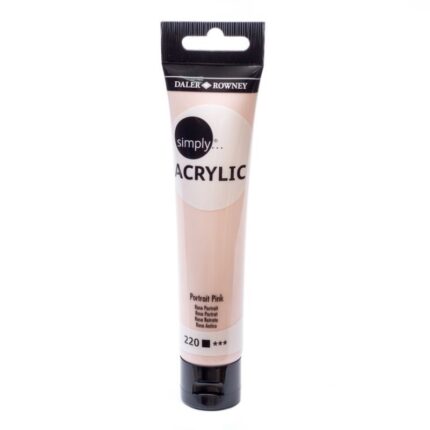 DALER ROWNEY SIMPLY ACRYLIC PAINT 75ML PEACH PINK