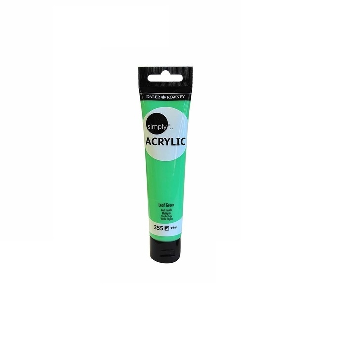 126975355.jpg DALER ROWNEY SIMPLY ACRYLIC PAINT 75ML LEAF GREEN - Image 1