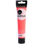 DALER ROWNEY SIMPLY ACRYLIC PAINT 75ML NEON RED