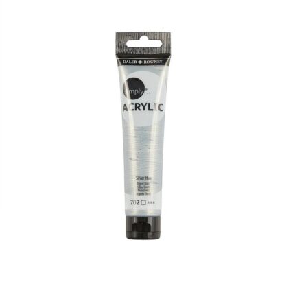 DALER ROWNEY SIMPLY ACRYLIC PAINT 75ML SILVER [IMIT]