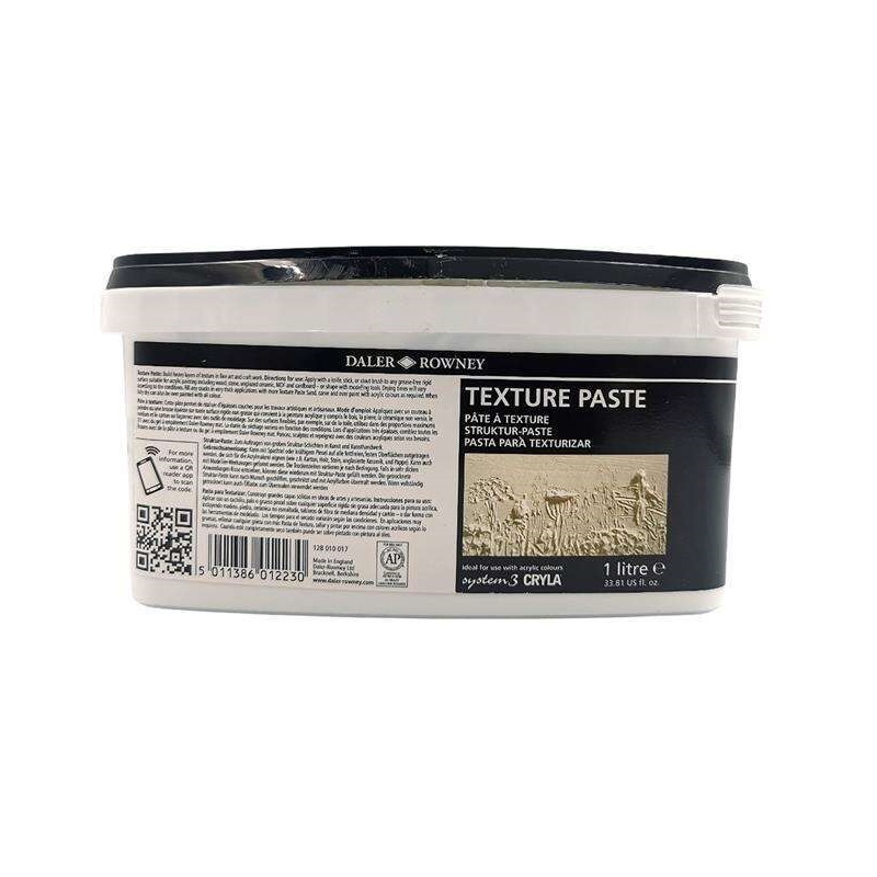 128010017.jpg 1LT DALER ROWNEY TEXTURE PASTE ACRYLIC MEDIUM - Image 1
