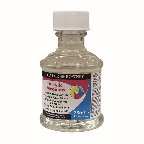 128075004.jpg 75ML DALER ROWNEY SOLUBLE VARNISH GLOSS ACRYLIC MEDIUM - Image 1