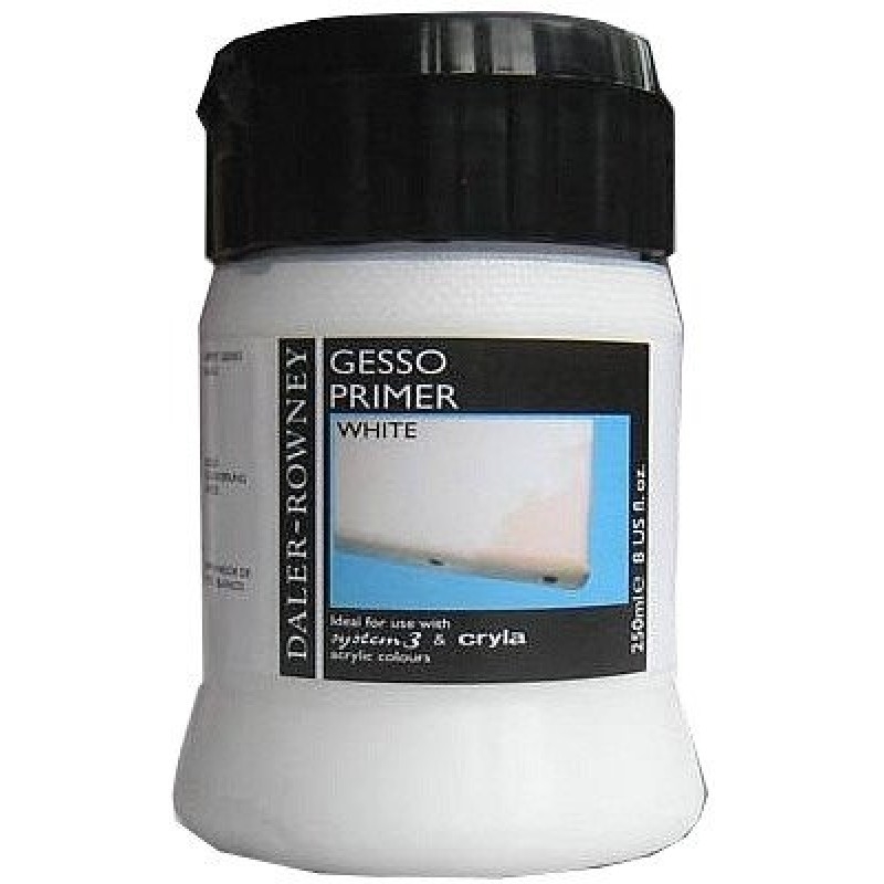 128250006.jpg 250ML DALER ROWNEY GESSO PRIMER WHITE - Image 1