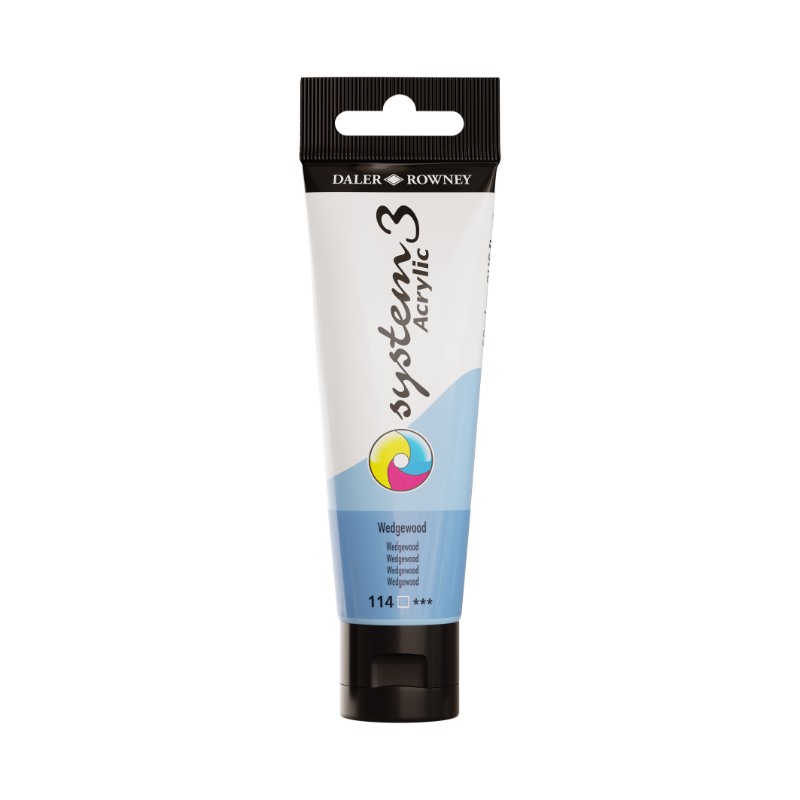 129059114.jpg DALER ROWNEY SYSTEM3 ACRYLIC PAINT 59ML WEDGWOOD - Image 1