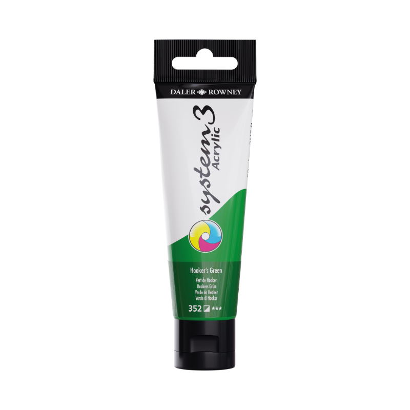 129059352.jpg DALER ROWNEY SYSTEM3 ACRYLIC PAINT 59ML HOOKERS GREEN - Image 1