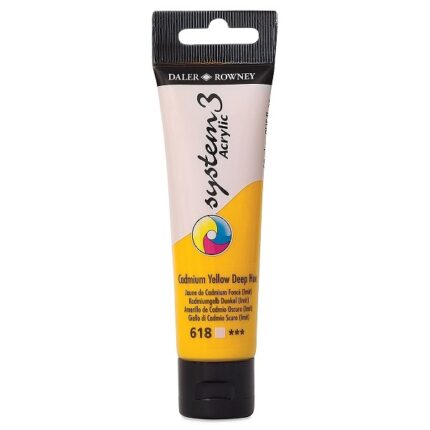 DALER ROWNEY SYSTEM3 ACRYLIC PAINT 59ML CADMIUM YELLOW DEEP [HUE]