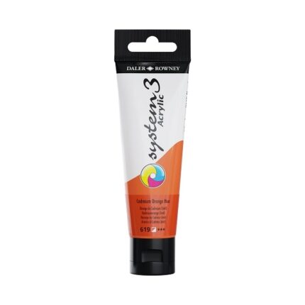 DALER ROWNEY SYSTEM3 ACRYLIC PAINT 59ML CADMIUM ORANGE [HUE]