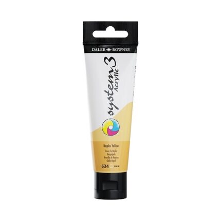 DALER ROWNEY SYSTEM3 ACRYLIC PAINT 59ML NAPLES YELLOW