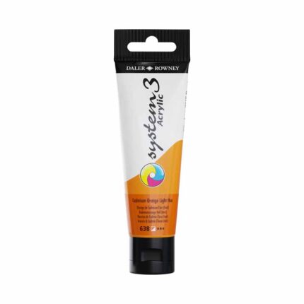 DALER ROWNEY SYSTEM3 ACRYLIC PAINT 59ML CADMIUM ORANGE LIGHT [HUE]
