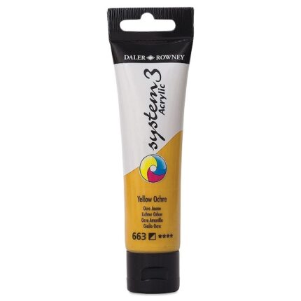DALER ROWNEY SYSTEM3 ACRYLIC PAINT 59ML YELLOW OCHRE