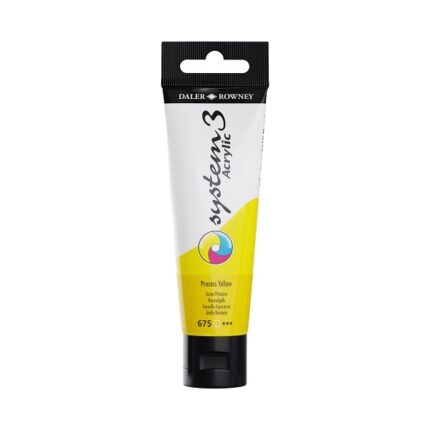 DALER ROWNEY SYSTEM3 ACRYLIC PAINT 59ML PROCESS YELLOW