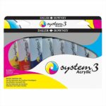 DALER ROWNEY SYSTEM3 ACRYLIC PAINT 8X59ML SELECTION SET