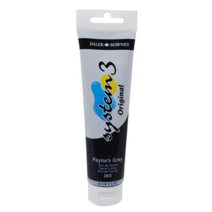 DALER ROWNEY SYSTEM3 ACRYLIC PAINT 150ML PAYNES GREY