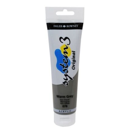 DALER ROWNEY SYSTEM3 ACRYLIC PAINT 150ML WARM GREY