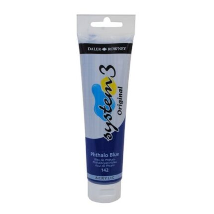 DALER ROWNEY SYSTEM3 ACRYLIC PAINT 150ML PHTHALO BLUE
