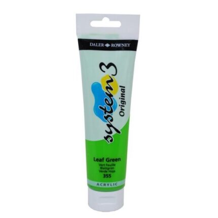 DALER ROWNEY SYSTEM3 ACRYLIC PAINT 150ML LEAF GREEN