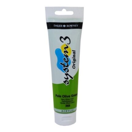 DALER ROWNEY SYSTEM3 ACRYLIC PAINT 150ML PALE OLIVE GREEN