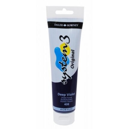 DALER ROWNEY SYSTEM3 ACRYLIC PAINT 150ML DEEP VIOLET