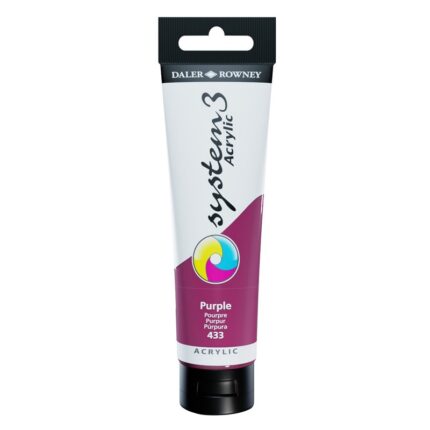 DALER ROWNEY SYSTEM3 ACRYLIC PAINT 150ML PURPLE