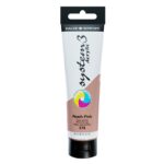DALER ROWNEY SYSTEM3 ACRYLIC PAINT 150ML PEACH PINK