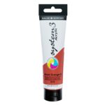 DALER ROWNEY SYSTEM3 ACRYLIC PAINT 150ML CADMIUM ORANGE [HUE]