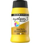 DALER ROWNEY SYSTEM3 ACRYLIC PAINT 500ML CADMIUM YELLOW [HUE]