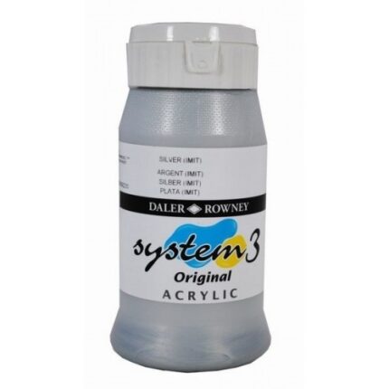 SYSTEM3 ACRYLIC 500ML SILVER IMIT