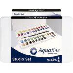 DALER ROWNEY AQUAFINE WATERCOLOUR PAINT 48HP STUDIO SET