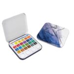 DALER ROWNEY AQUAFINE WATERCOLOUR PAINT 24HP TRAVEL TIN SET - Image 2