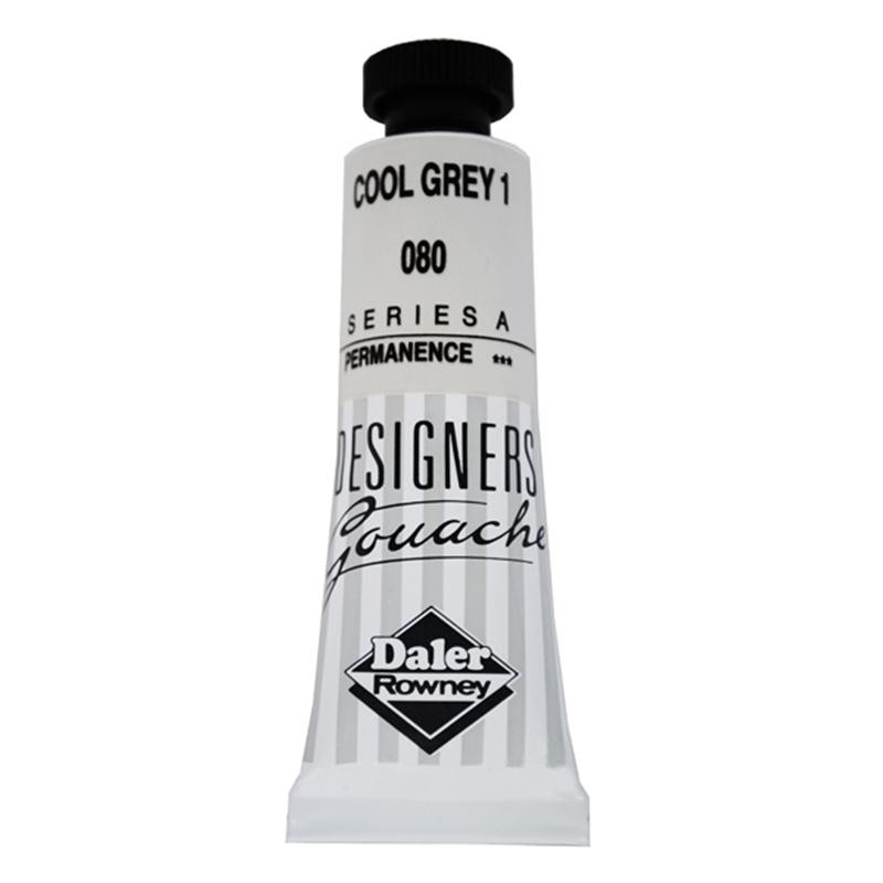 136005080.jpg DALER ROWNEY DESIGNERS GOUACHE PAINT 15ML COOL GREY 1 - Image 1