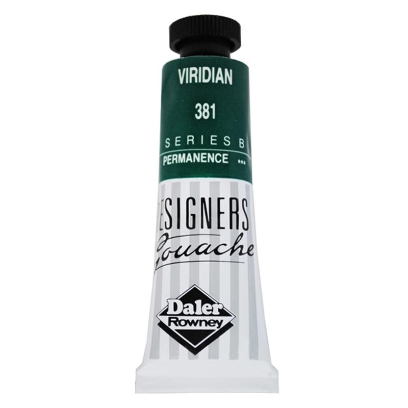 136005381.jpg DALER ROWNEY DESIGNERS GOUACHE PAINT 15ML VIRIDIAN - Image 1