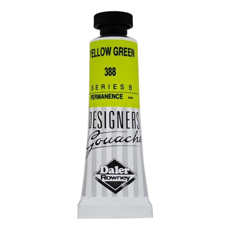 136005388.jpg DALER ROWNEY DESIGNERS GOUACHE PAINT 15ML YELLOW GREEN - Image 1