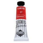 DALER ROWNEY DESIGNERS GOUACHE PAINT 15ML FLAME RED