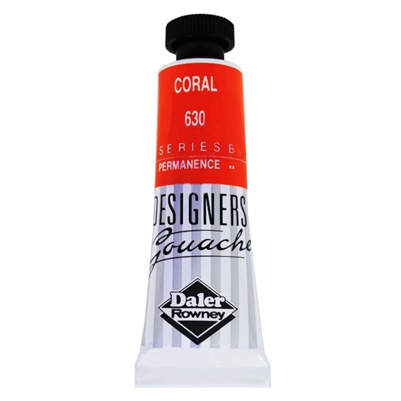 136005630.jpg DALER ROWNEY DESIGNERS GOUACHE PAINT 15ML CORAL - Image 1