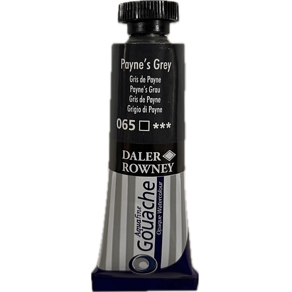 136015065.jpg DALER ROWNEY AQUAFINE GOUACHE PAINT 15ML PAYNES GREY - Image 1
