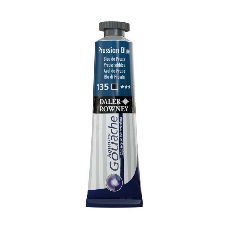 136015135.jpg DALER ROWNEY AQUAFINE GOUACHE PAINT 15ML PRUSSIAN BLUE - Image 1