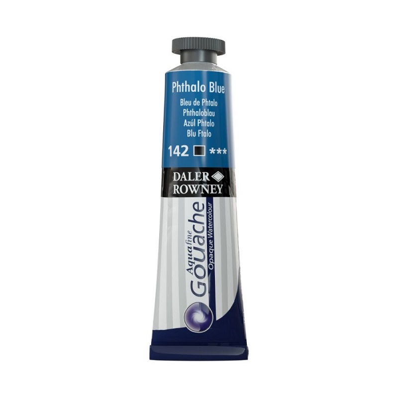 136015142.jpg DALER ROWNEY AQUAFINE GOUACHE PAINT 15ML PHTHALO BLUE - Image 1