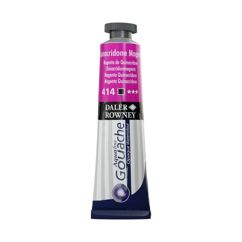 136015414.jpg DALER ROWNEY AQUAFINE GOUACHE PAINT 15ML QUINACRIDONE MAGENTA - Image 1