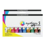 DALER ROWNEY SYSTEM3 FLUID ACRYLIC PAINT 10X29.5ML INTRODUCTION SET