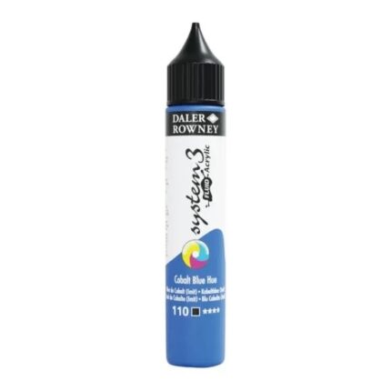 DALER ROWNEY SYSTEM3 FLUID ACRYLIC PAINT 29.5ML COBALT BLUE [HUE]