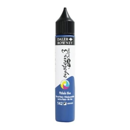DALER ROWNEY SYSTEM3 FLUID ACRYLIC PAINT 29.5ML PHTHALO BLUE