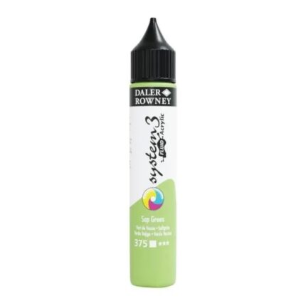 DALER ROWNEY SYSTEM3 FLUID ACRYLIC PAINT 29.5ML SAP GREEN