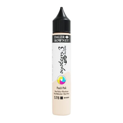 DALER ROWNEY SYSTEM3 FLUID ACRYLIC PAINT 29.5ML PORTRAIT PINK